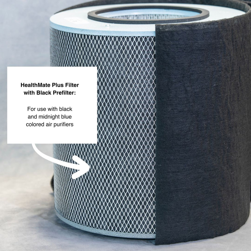 Austin Air HealthMate Plus replacement filter with black prefilter