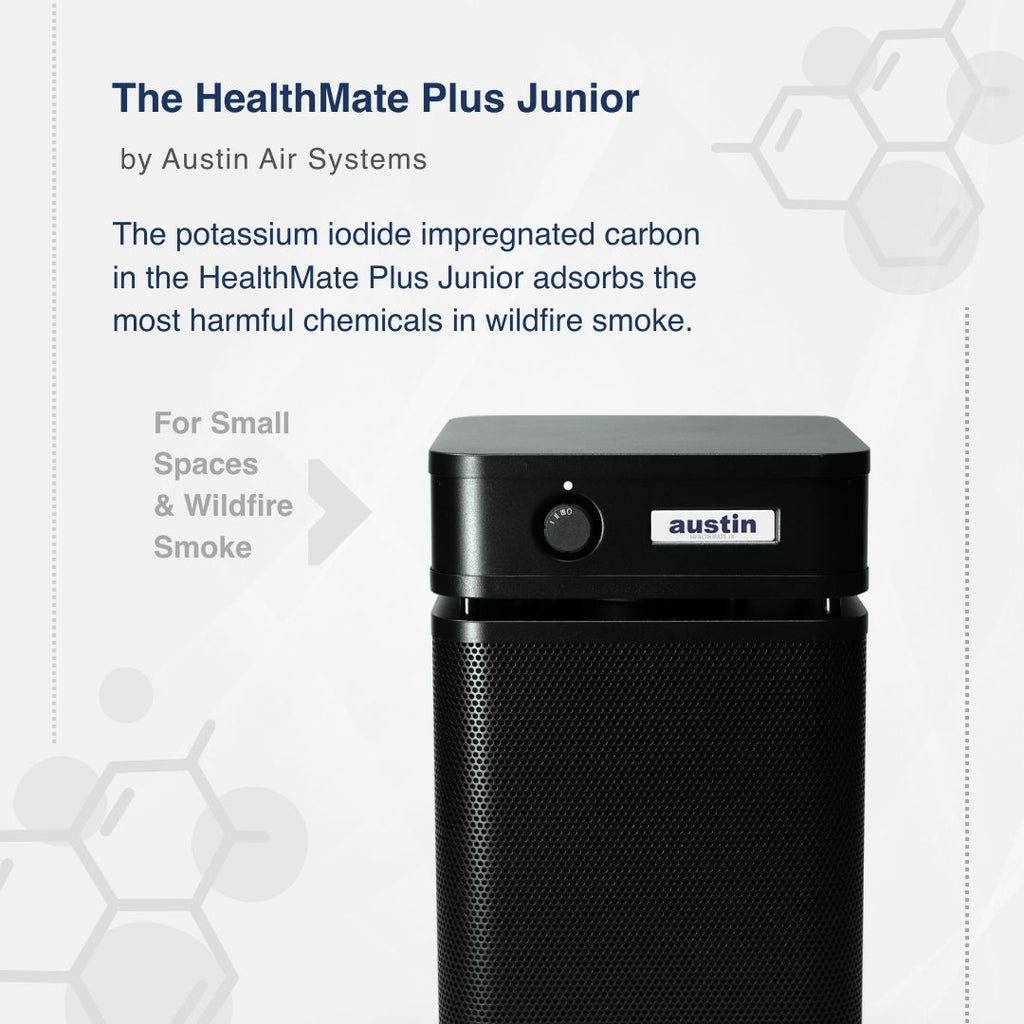 Austin Air HealthMate Plus Junior for Small Spaces and Wildfire Smoke