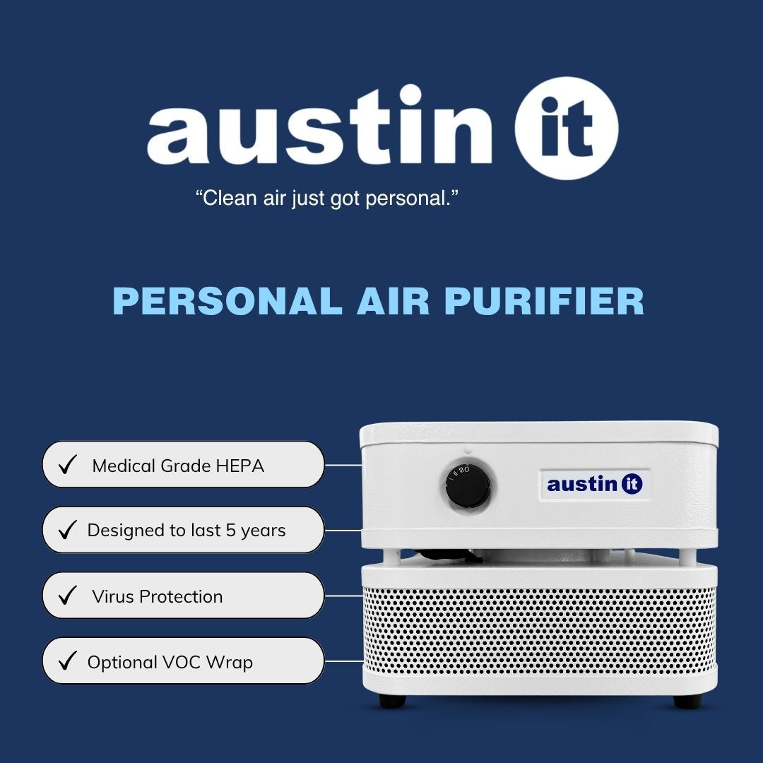 Austin Air It Personal Air Purifier Infographic